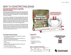 BOA Constricting Band Product Information Sheet