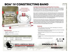 BOA Constricting Band Product Information Sheet