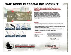 Needleless Saline Lock Kit Product Information Sheet