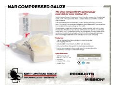 NAR Compressed Gauze Product Information Sheet