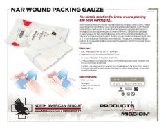 NAR Wound Packing Gauze Product Information Sheet
