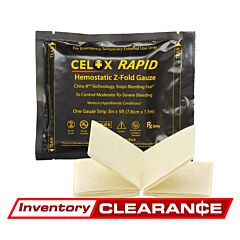 Celox Rapid Hemostatic Gauze
