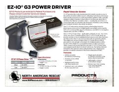 EZ-IO G3 Power Driver Product Information Sheet