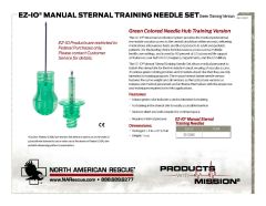 EZ-IO Manual Sternal Training Needle Set Product Information Sheet