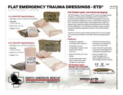 ETD - Flat Emergency Trauma Dressing Product Information Sheet