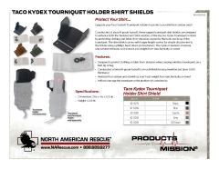 Taco Kydex Tourniquet Holder Shirt Shields PIS