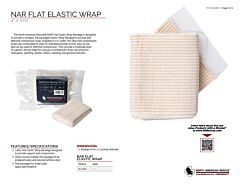 NAR Flat Elastic Wrap - Product Information Sheet
