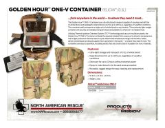 Pelican Golden Hour ONE-V Container - Product Information Sheet