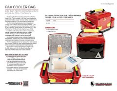 PAX Cooler Bag for the Crēdo ProMed Series Four 4L Container - Product Information Sheet