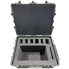 APRU Custom Foam Transport Box - open, front facing