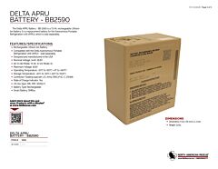 DELTA APRU Battery Product Information Sheet