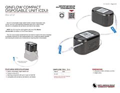 QinFlow Compact Disposable Unit (CDU) - Box of 12 - Product Information Sheet