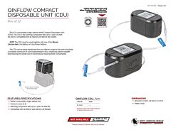 QinFlow Compact Disposable Unit (CDU) - Box of 12 - Product Information Sheet