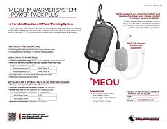°MEQU °M Warmer System - Power Pack Plus - Product Information Sheet