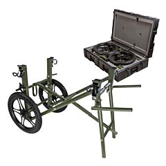 Wheeled Litter Carrier with Case - showing wheeled litter with carrier