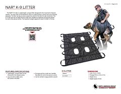 NAR K-9 Litter and Accessories Product Information Sheet