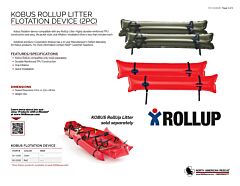 Kobus RollUP Litter Flotation Device (2PC) - Product Information Sheet