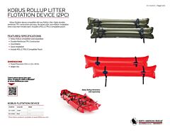 Kobus RollUP Litter Flotation Device (2PC) - Product Information Sheet
