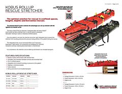 Kobus RollUP Rescue Stretcher - Product Information Sheet