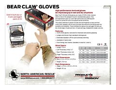 Bear Claw Gloves - Product Information Sheet