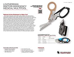 Leatherman Raptor - Product Information Sheet