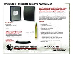 M7X - Level III+ Enhanced Armor - Product Information Sheet