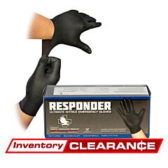Responder Nitrile Gloves - Black - clearance image