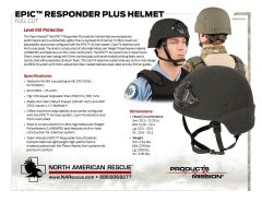 EPIC Responder Plus Helmet Product Information Sheet