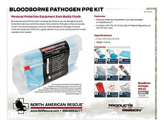Bloodborne Pathogen PPE Kit - Product Information Kit