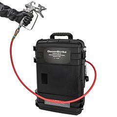Deconstrike ClearDecon Sprayer - 2.5 Gallon - person spraying