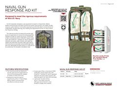 NAVAL GUN RESPONSE AID KIT - Product Information Sheet