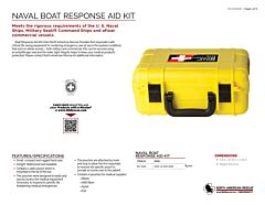 Naval Boat Response Aid Box Kit Product Information Sheet