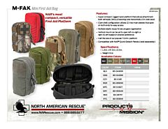 M-FAK Mini First Aid Bags Product Information Sheet