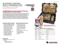 Bleeding Control Skills Training Kit Product Information Sheet