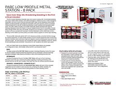 PABC Low Profile Metal Station - 8 Pack - Product Information Sheet
