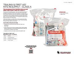 Trauma and First Aid Resupply Kit - Class A - Product Information Sheet