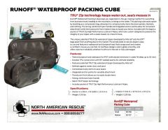 RUNOFF WATERPROOF PACKING CUBES - PRODUCT INFORMATION SHEET