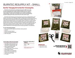 BurnTec Resupply Kit - Small - Product Information Sheet