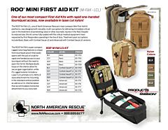 ROO Mini First Aid Kit (M-FAK LCL) - Product Information Sheet