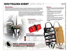 Mini Trauma Sheet Bag - Product Information Sheet