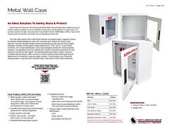 Metal Wall Case - Product Information Sheet