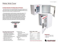 Metal Wall Case - Product Information Sheet