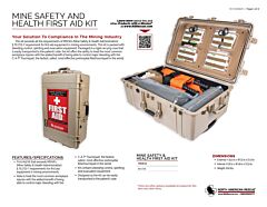 Mine Safety and Health First Aid Kit - Product Information Sheet