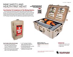 Mine Safety and Health First Aid Kit - Product Information Sheet