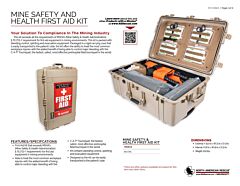 Mine Safety and Health First Aid Kit - Product Information Sheet