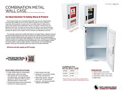 Combination Metal Wall Case - Product Information Sheet