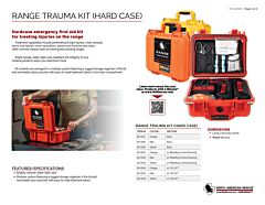 Range Trauma Aid Kit - Hard Case - Product Information Sheet