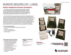 BurnTec Resupply Kit - Large - Product Information Sheet
