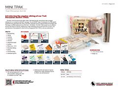 Mini Trail Personal Aid Kit - Product Information Sheet