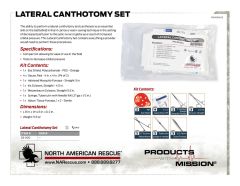 Lateral Canthotomy Set - Product Information Sheet